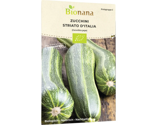 Gemüsesamen Bionana Zucchini 'Striato d'Italia'