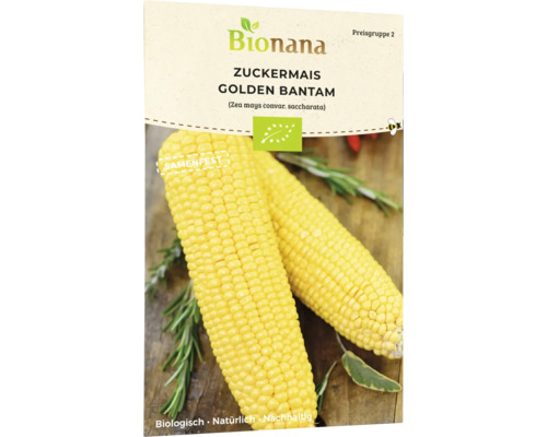 Gemüsesamen Bionana Zuckermais 'Golden Bantam'