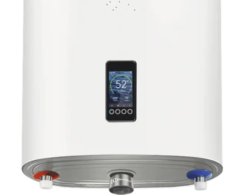 Elektrischer Warmwasserspeicher mit digitaler Steuerung und Electrolux Logo