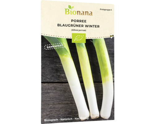 Gemüsesamen Bionana Porree 'Blaugrüner Winter'