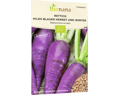 Gemüsesamen Bionana Rettich 'Hilds Blauer Herbst u. Winter'