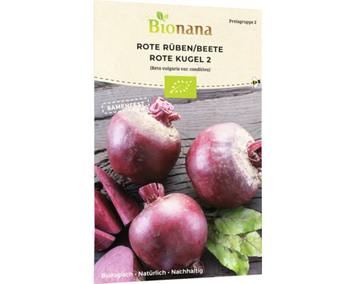 Gemüsesamen Bionana Rote Beete 'Rote Kugel 2'