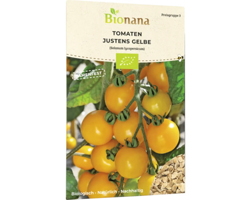 Gemüsesamen Bionana Tomate 'Justens Gelbe'