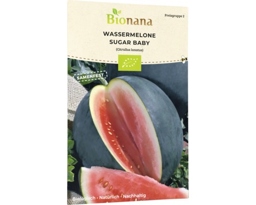 Gemüsesamen Bionana Wassermelone 'Sugar Baby'