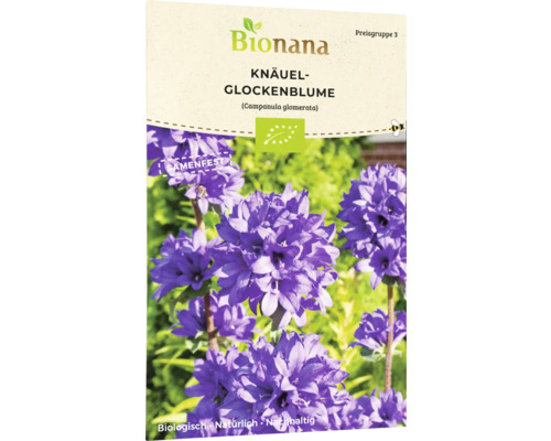 Blumensamen Bionana Glockenblume 'Knäuel-Glockenblume'