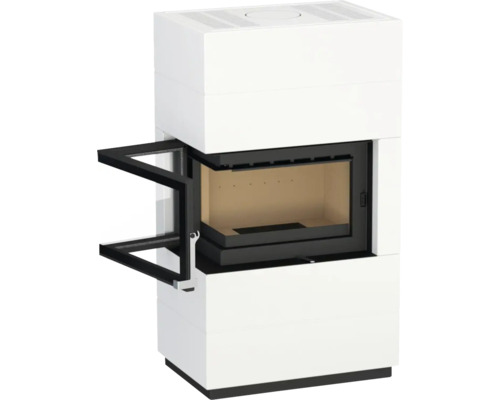 Kaminofen mit offener Tür