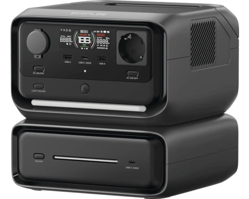 Tragbare Powerstation mit USB Anschlüssen und Steckdose