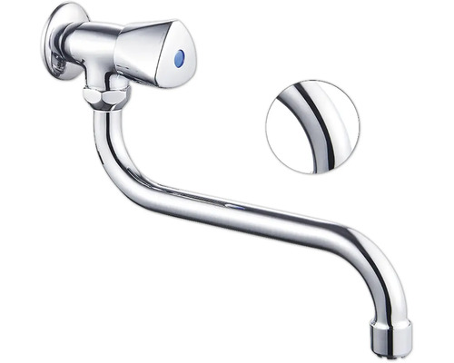 Wandarmatur mit Auslauf