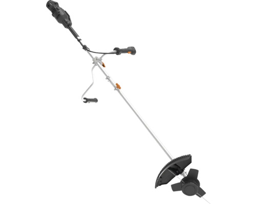 Akku-Rasentrimmer Worx 40V (2x20V) 38cm WG084E.9, ohne Akku und Ladegerät Rasentrimmer mit verstellbarem Griff und Schneidschutz