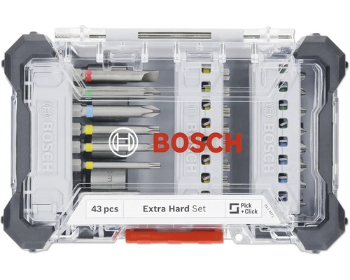 Bit-Set Bosch Zubehör Universal 43-tlg. Bosch 43-teiliges Extra Hart Bit-Set im transparenten Koffer