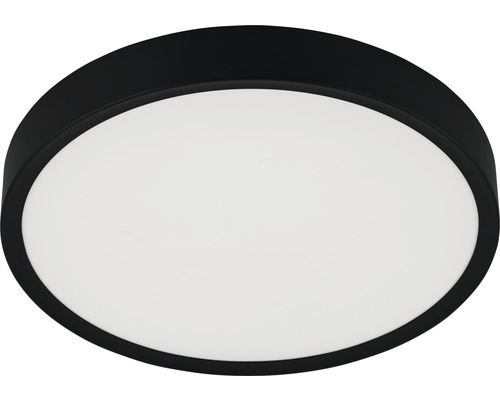 LED Deckenleuchte H 75 mm Ø 440 mm 36 W 3900 lm 3000 K warmweiß IP20 schwarz