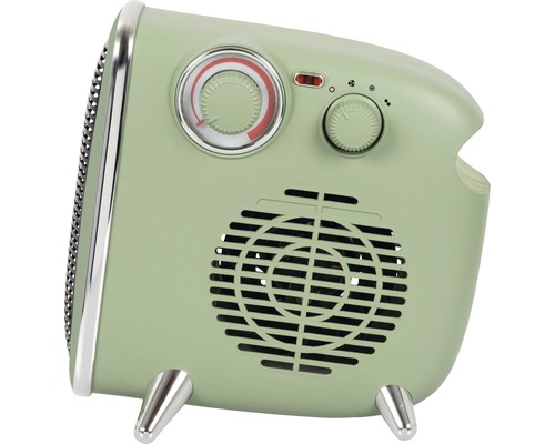 Heizlüfter im Retrodesign mit Reglern zur Temperatureinstellung