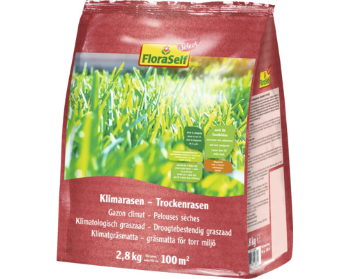 Trockenrasen - Klimarasen FloraSelf Select 2,8 kg / 100 m² FloraSelf Klimarasen Trockenrasen 2,8 kg für 100 Quadratmeter