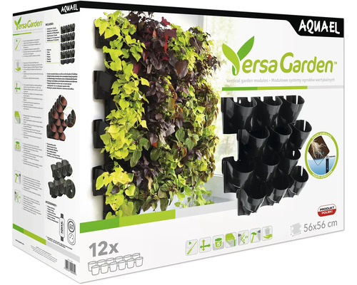 Aquael Versa Garden vertikale Gartenmodule, 56x56 Zentimeter, für Wandmontage