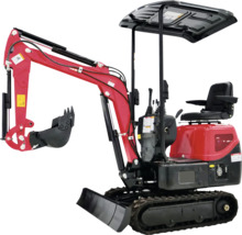 Minibagger mit Schaufel und Kettenlaufwerk