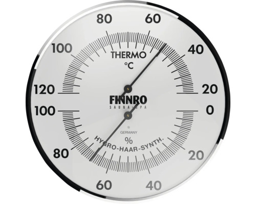 Finnro Sauna Thermometer Hygrometer zur Messung von Temperatur und Luftfeuchtigkeit