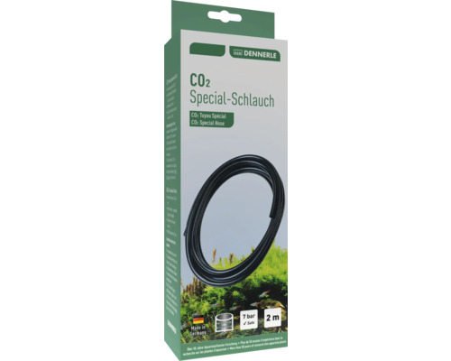 CO2 Spezial-Schlauch Dennerle Profi-Line CO2 softflex 2 m Dennerle CO2 Spezialschlauch Verpackung mit 2 Meter Länge und 7 bar Druckbeständigkeit