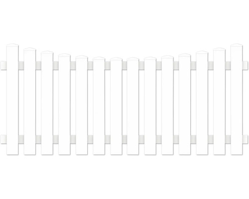 Weißer Gartenzaun