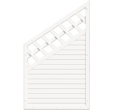 Holzzaun mit Rankgitter