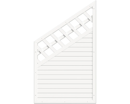 Holzzaun mit Rankgitter