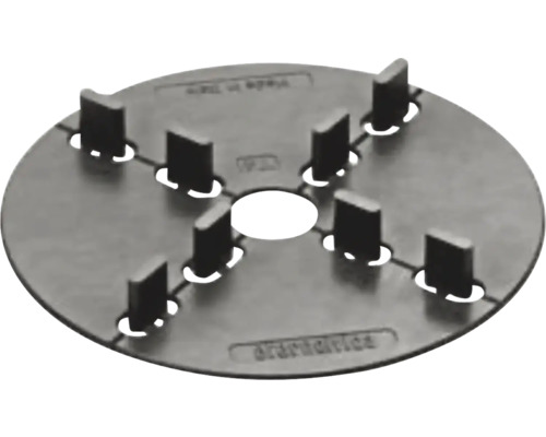 DLG Fugenkreuz für Platten auf Durchbruchschutz-Gitter Ø 120 mm H = 12 mm Pack = 20 St Bodenhülse für Sonnenschirmständer