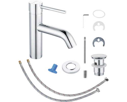 Waschtischarmatur mit Montagezubehör