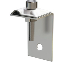 Metallhalterung mit Schraube und Bohrung