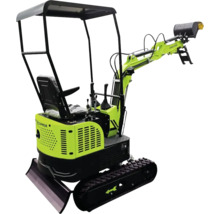 Minibagger mit Kettenlaufwerk und Kabinendach