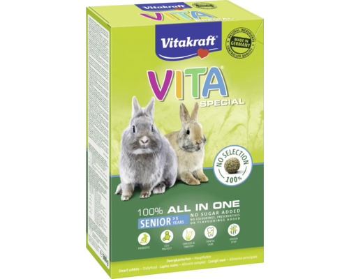 Nagerfutter, Vitakraft Vita Special Zwergkaninchen BestAge Vitakraft Vita Special Senior Zwergkaninchenfutter Packung