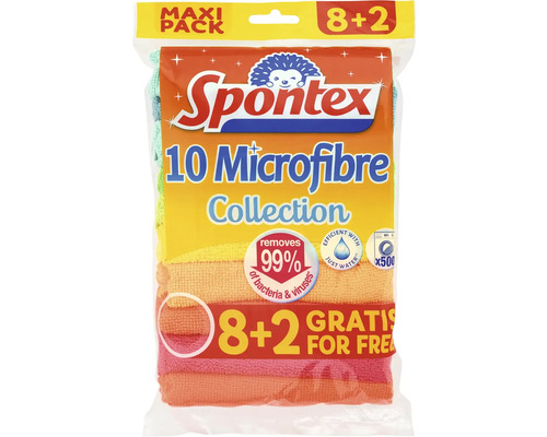 Spontex Mikrofasertücher 10er Packung