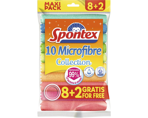 Spontex 10er-Pack Mikrofasertücher