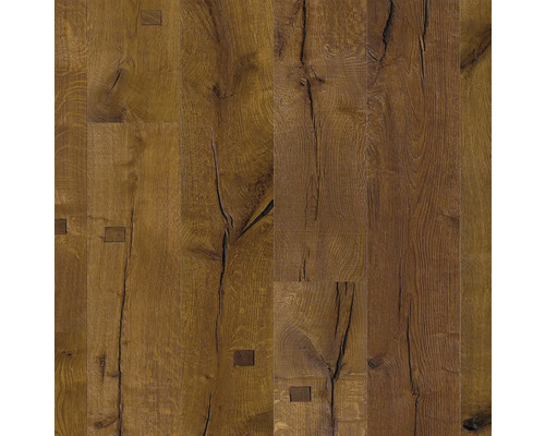 Holzboden mit Rissen und Astlöchern