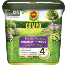Compo Rasendünger gegen Unkraut und Moos, 9 Kilogramm für 300 Quadratmeter