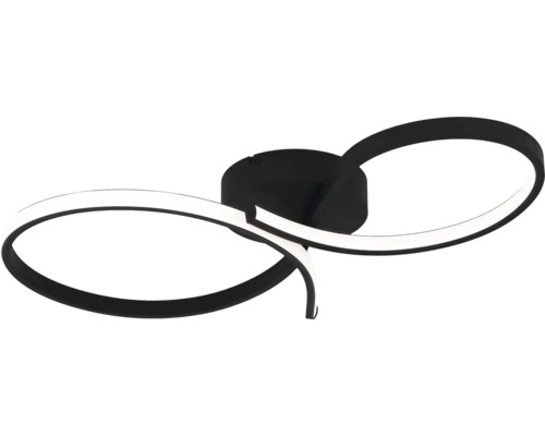 Deckenleuchte mit geschwungenem Design und LED-Beleuchtung