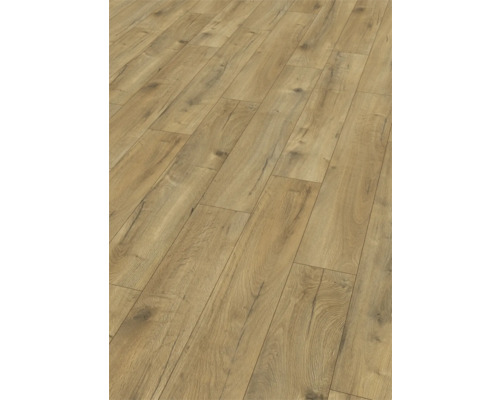 Verlegter Laminatboden in Holzoptik