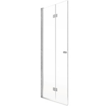 Duschabtrennung mit klarem Glas und Beschlägen