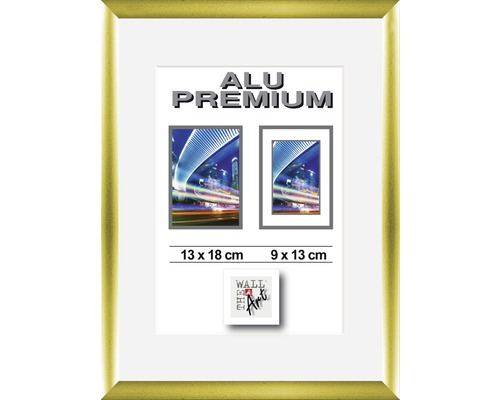 Bilderrahmen Alu Duo gold matt 13x18 cm Bilderrahmen Alu Duo gold matt 13x18 cm