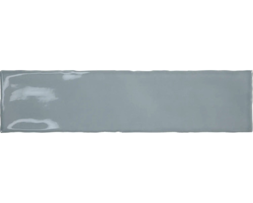 Steingut Wandfliese Rural ocean 7,50x30 cm blau glänzend Einzelne längliche, glänzende Fliese