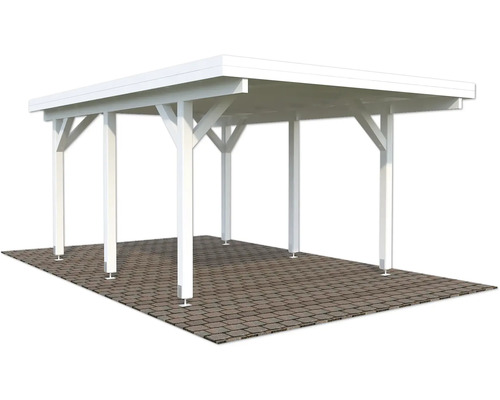 Einzelcarport Palmako Karl 11,7 m² 315 x 372 cm weiß