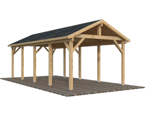 Holzcarport mit Dach