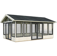 Pavillon Palmako Isabella 22,2 m² 597 x 401 cm tauchgrundiert braun