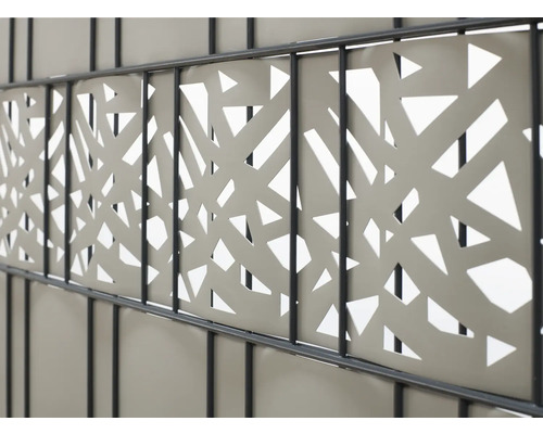 Sichtschutzstreifen Konsta für Doppelstabmatte PVC 5 Streifen 251,5 x 19,2 cm grau Sichtschutzstreifen Konsta für Doppelstabmatte PVC 5 Streifen 251,5 x 19,2 cm grau