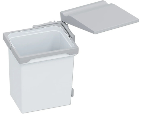 Abfallsammler Einbaumülleimer Wertstoffsammler Vauth-Sagel VS ENVI Single-7L 7 l silber grau Abfallbehälter mit Schwingdeckel für Küchen