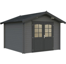 Gartenhaus aus Holz mit Doppeltür und Fenstern