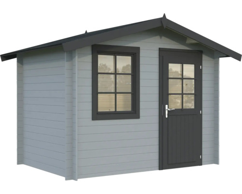 Gartenhaus Palmako Klara 4,7 m² 335 x 234 cm hellgrau-anthrazit