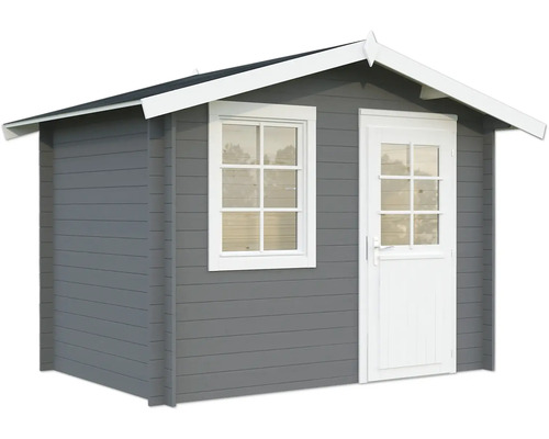 Gartenhaus Palmako Klara 4,7 m² 335 x 234 cm dunkelgrau-weiß