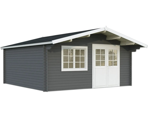 Gartenhaus Palmako Britta 22,3 m² 516 x 594 cm dunkelgrau-weiß