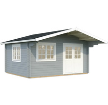 Holzgartenhaus mit Fenster und Doppeltür