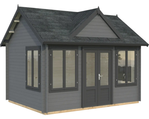 Gartenhaus Palmako Claudia 11,5 m² inkl. Fußboden 444 x 354 cm dunkelgrau-anthrazit Gartenhaus Palmako Claudia 11,5 m² inkl. Fußboden 444 x 354 cm dunkelgrau-anthrazit