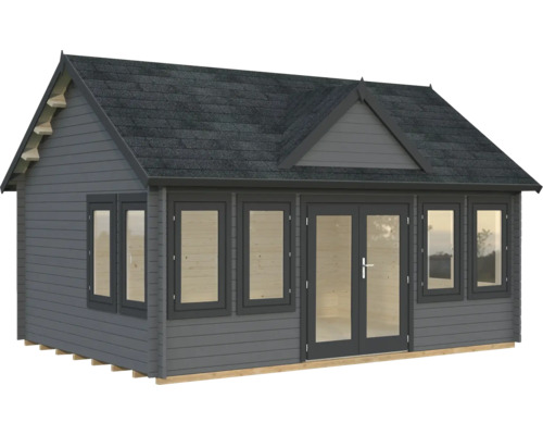 Gartenhaus Palmako Claudia 19,4 m² inkl. Fußboden 574 x 424 cm dunkelgrau-anthrazit Gartenhaus Palmako Claudia 19,4 m² inkl. Fußboden 574 x 424 cm dunkelgrau-anthrazit